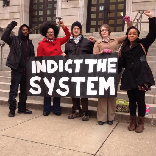 Indict the system - Social justice protest